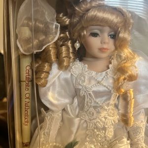 Collectors Choice Genuine Fine Bisque Porcelain Doll